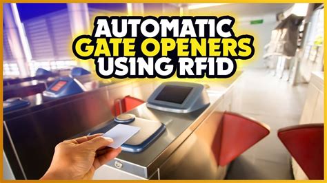 rfid gate opener sticker|remote gate opener with camera.